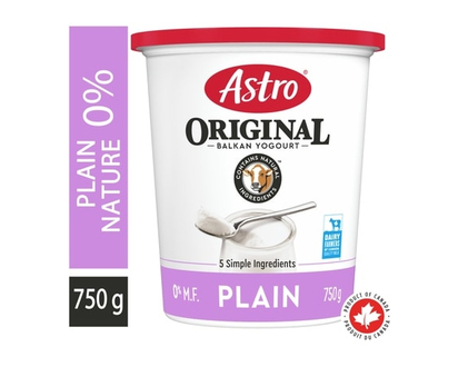 Astro Original Balkan Style Fat Free Plain Yogurt 0% - 750.0 G