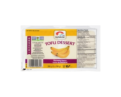 Sunrise Tofu dessert à saveur de banane - 150.0 G