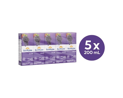 SunRype Grape Juice Boxes - 200.0 ML