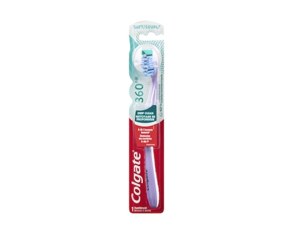 Colgate 360Â° Toothbrush With Tongue And Cheek Cleaner - 1.0 EA