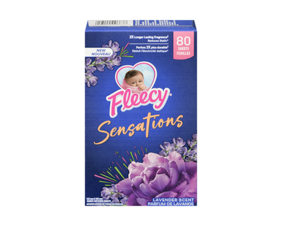 Fleecy Aroma Therapy Fabric Softener Dryer Sheets, Relax, 80 Sheets - 80.0 EA
