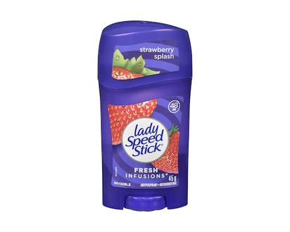 Lady Speedstick Déodorant Anti-Transpirant, Infusions Fraîches, Éclaboussure De Fraise - 45.0 G