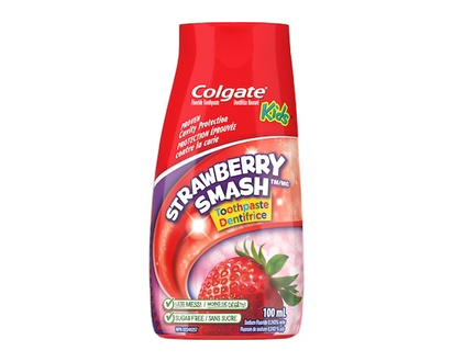 Colgate Liquid Gel 2-In-1 Kids Strawberry Smash Toothpaste And Mouthwash - 100.0 ML