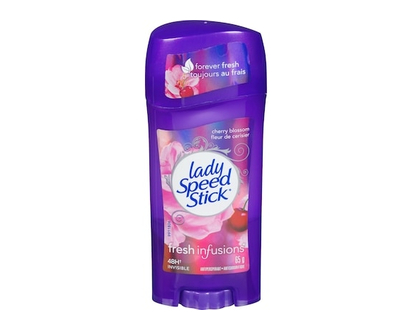 Lady Speed Stk Lady Speed Stick Fresh Infusions Antiperspirant Deodorant Invisible Solid, Cherry Blossom - 65 G