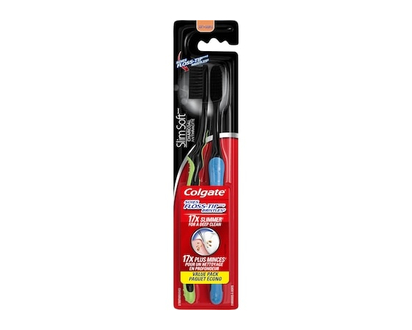 Colgate Slim Soft Charcoal Toothbrush - 2.0 EA