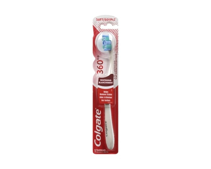 Colgate 360° Optic White Whitening Toothbrush, Soft - 1 EA