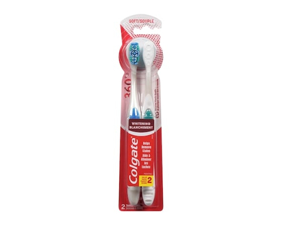 Colgate Optic White Toothbrush, Soft Twin Pack - 1.0 EA