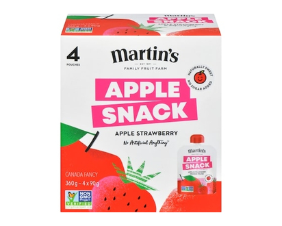 Martin's Family Fruit Farm Apple Snack Apple Strawberry - 360.0 G