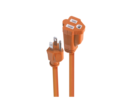 Globe Electric 4.5-Meter Extension Cord with 1 Outlet, Orange - 1.0 EA