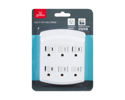 Globe Electric 6-Outlet Grounded Tap - 1.0 EA