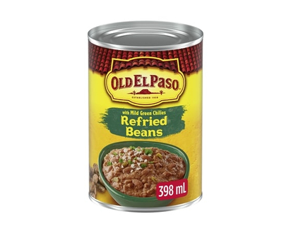 Old El Paso Refried Beans With Mild Green Chilies - 398.0 ML
