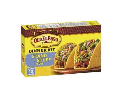 Old El Paso Stand N' Stuff tacos, kit de dîner, 10 tacos - 250.0 G