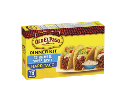 Old El Paso Extra Mild, Super Tasty Hard Taco Dinner Kit - 330.0 G