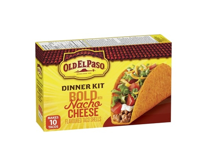 Old El Paso Bold Taco Dinner Kit with Nacho Cheese Flavoured Taco Shells - 269.0 G