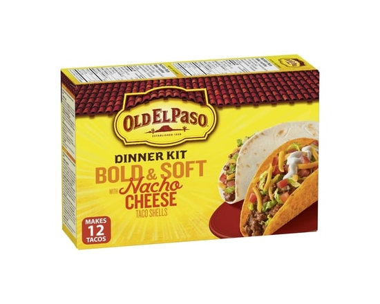 Bold & Soft with Nacho Cheese Flavoured Taco Shells Dinner Kit - 357.0 G