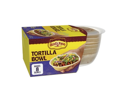 Old El Paso Soft Tortilla Bowls, Flour Tortillas, 8 ct - 189.0 G