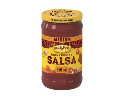 Old El Paso Salsa Gros morceaux Moyenne - 650.0 ML