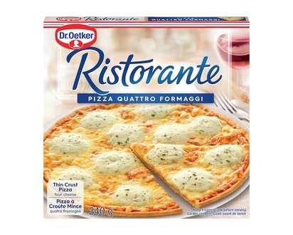 Dr Oetker Ristorante Thin Crust Quattro Formaggi (4 Cheese) Pizza - 340.0 G