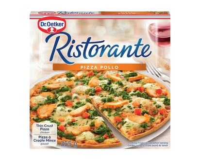 Dr Oetker Ristorante Thin Crust Pollo (Chicken) Pizza - 355.0 G
