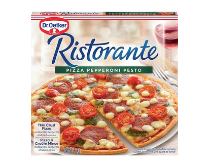 Dr Oetker Ristorante Thin Crust Pepperoni Pesto Pizza - 360.0 G