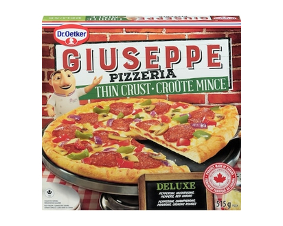 Dr Oetker Giuseppe Pizzeria Thin Crust Deluxe Pizza - 515.0 G
