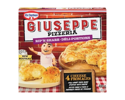Dr Oetker Giuseppe Pizzeria Pizza Buns Rip'n Share 4 Cheese - 480.0 G