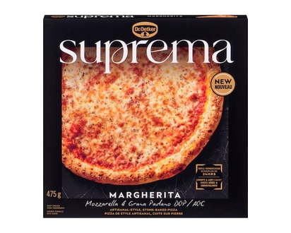 Dr Oetker Suprema Artisanal-Style, Stone-Baked Pizza Margherita - 475.0 G
