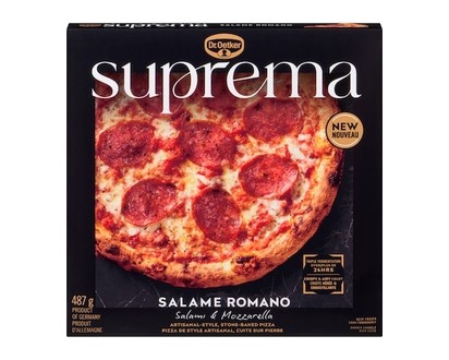 Dr Oetker Suprema Artisanal-Style, Stone-Baked Pizza Salame Romano - 487.0 G