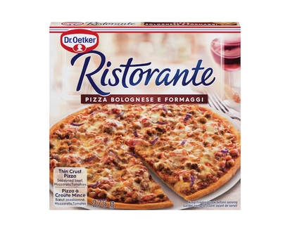 Dr Oetker Ristorante Thin Crust Pizza Seasoned Beef, Mozzarella, Tomatoes - 368.0 G