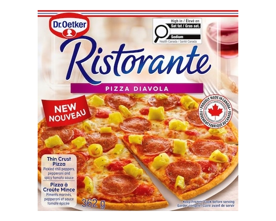Ristorante Thin Crust Pizza, Diavola - 362.0 G