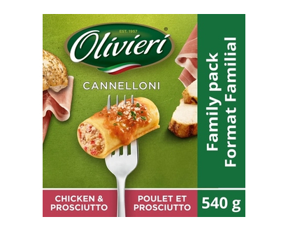 Olivieri Chicken Prosciutto Cannelloni - 540.0 G