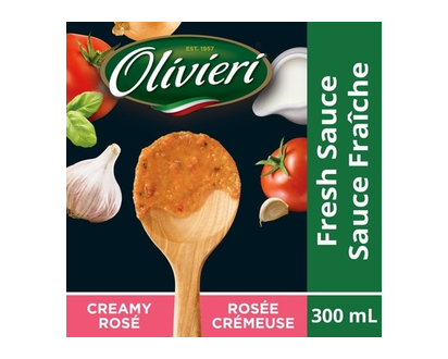 Olivieri Pasta Sauce, Creamy Rosà© - 300.0 ML