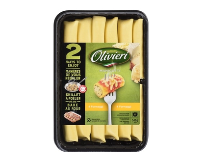 Olivieri Four Cheese Manicotti - 540.0 G