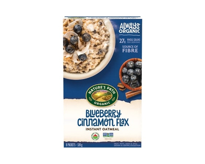 Nature's Path Organic Blueberry Cinnamon Flax Instant Oatmeal - 320.0 G