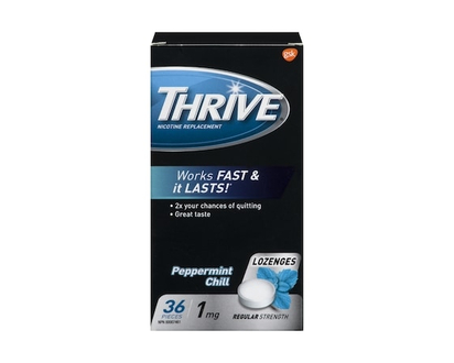 Thrive Nicotine Replacement Lozenges Peppermint Chill Regular Strength 1 Mg - 36.0 EA