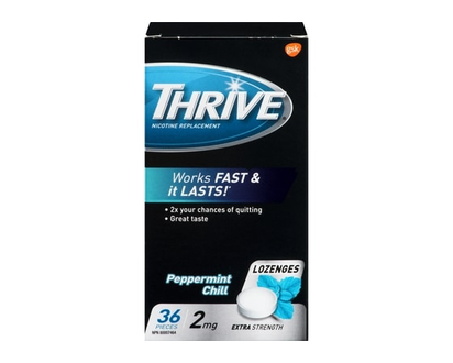 Thrive Nicotine Replacement Lozenges Peppermint Chill Extra Strength 2 Mg - 1.0 EA
