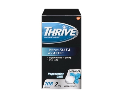 Thrive Stop Smoking Aid Lozenges, Mint 2mg - 108.0 EA