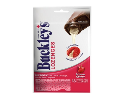 Buckley's Bite-Me Cherry Lozenges 18 Lozenges - 18.0 EA