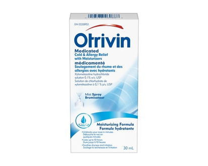 Otrivin Medicated Cold & Allergy Relief W/Moisturizers Spray - 30.0 ML