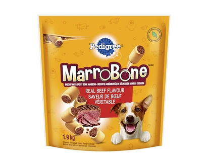 Pedigree Marrobone Adult Dog Treats Real Beef Flavour with Real Bone Marrow - 1.9 KG