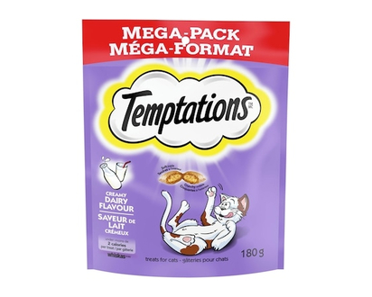 Temptations Creamy Dairy Flavour Adult Cat Treats - 180.0 G