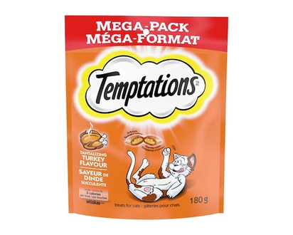 Temptations Tantalizing Turkey Flavour Adult Cat Treats - 180.0 G