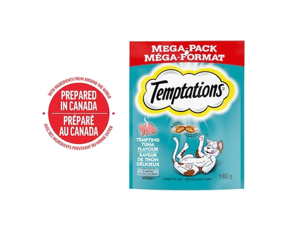 Temptations Tempting Tuna Flavour Adult Cat Treats - 180.0 G