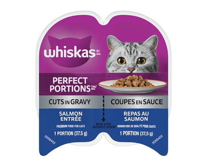 Whiskas Perfect Portions Salmon Cuts in Gravy Adult Wet Cat Food - 75.0 G