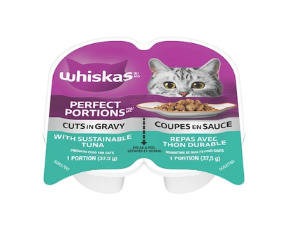 Whiskas Perfect Portion Tuna Cuts in Gravy Entrée Wet Cat Food - 75.0 G