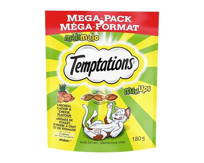 Temptations Mix-Ups Chicken, Catnip & Cheddar Flavour Adult Cat Treats - 180.0 G