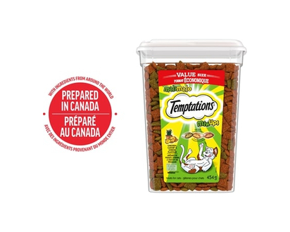 Temptations Gâteries pour chats Mélimélo arômes de poulet, d'herbe à chat et de cheddar - 454.0 G