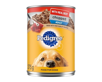 Pedigree Chopped Adult Wet Dog Food With Real Beef - 375.0 G