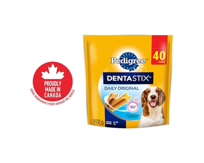 Pedigree Gâteries de soins buccodentaires Dentastix saveur originale pour chiens adultes de race moyenne - 972.0 G