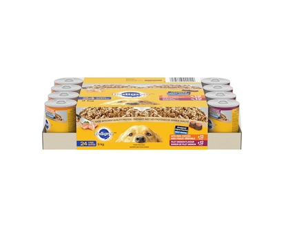 Pedigree Chopped Ground Dinner Chicken & Filet Mignon Multipack Wet Dog Food - 9.0 KG